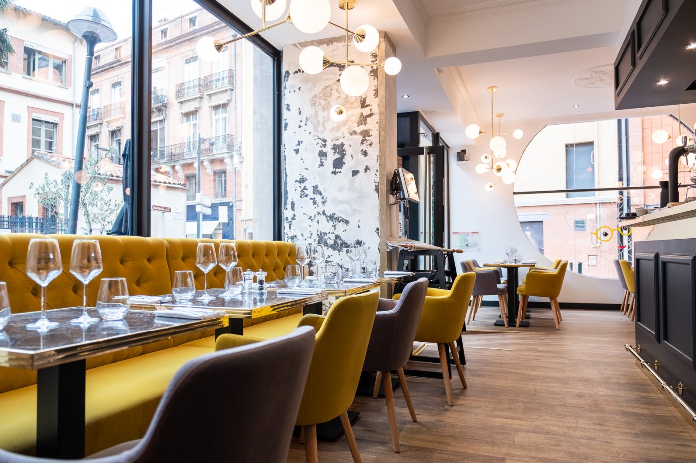 Restau "Souris Verte" - aménagement d'un restaurant (Vue 3) - Architecte d'intérieur Toulouse