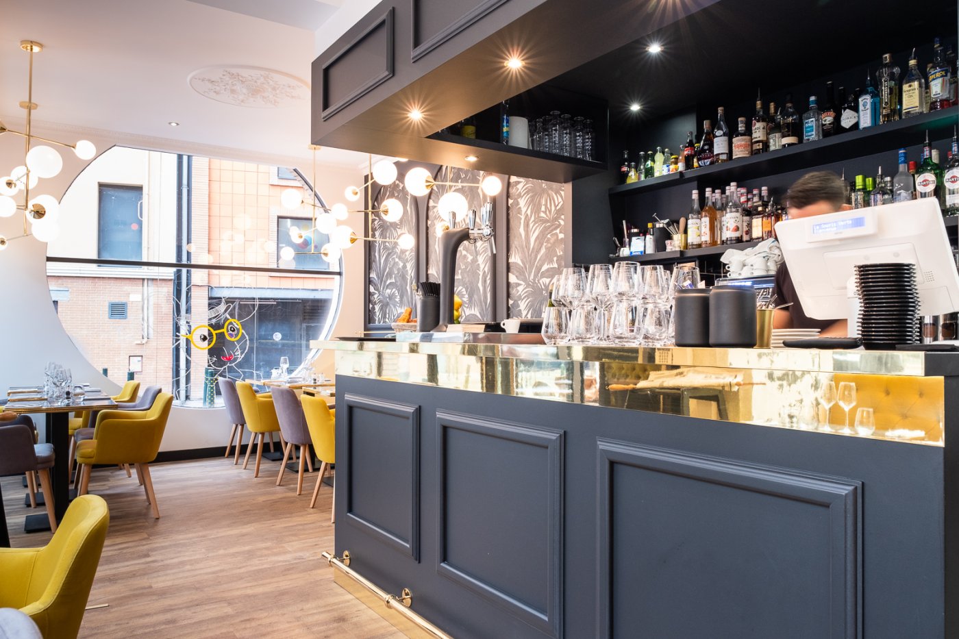 Restau "Souris Verte" - aménagement d'un restaurant (Vue 1) - Architecte d'intérieur Toulouse